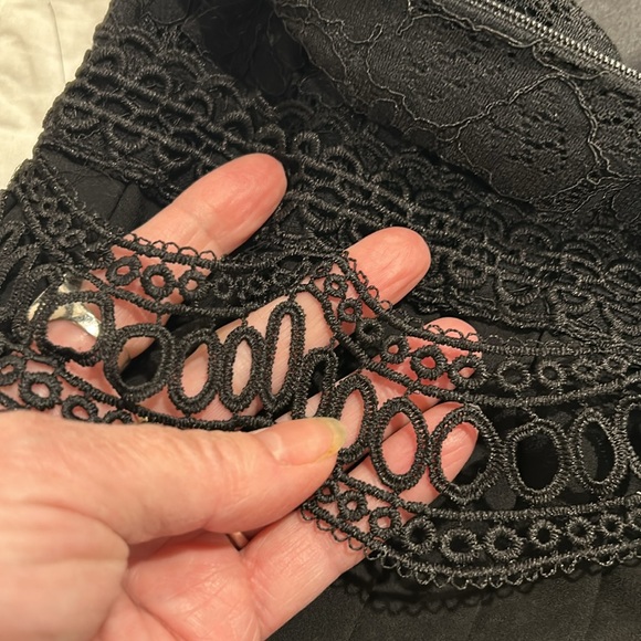 Zara Basics Lace & Pleated Dress - Picture 13 of 14